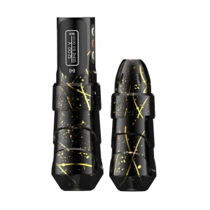 XNET Professional Tattoo Gun 4mm Stroke Coreless Motor 10000 RPM 2000mAh Rechargeable Battery Aluminum Alloy Body Art Pen