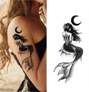 XQB001-100 Paper Water-proof Non-toxic Sexy Forest Animals Arm Leg Temporary Tattoo Stickers for Men Women