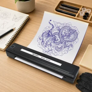 Xprinter K82 Travel-Friendly Mini Tattoo Transfer Copier Large Capacity Built-in Battery for Outdoor Tattoo Artists