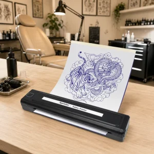 Xprinter K82 Wide Compatible Wireless A4 Tattoo Stencil Printer with 1500mAh Battery for Tattoo Beginners