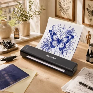 Xprinter P84 Battery Powered Tattoo Stencil Copier Inkless A4 Portable Wireless Printer for Tattoo Artists