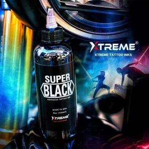 Xtreme Hardcore Tattoo Pigments Black and Gray Ink for Lining Shading Totem Designs 1 oz & 8 oz