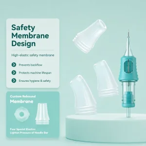 YDPMU MINT GREEN PMU Needle Cartridge Designed for Teaching Environment Stable Output Easy Control for Students Learning