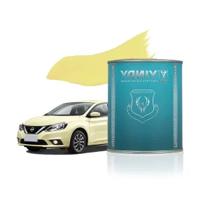 YINDY S W0318 2K Bean Yellow Acrylic Automotive Paint Two Component Metallic Texture Topcoat Spray Application Body Renovation