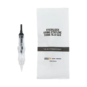 YJ-Sw01 Private Label Screw Permanent Makeup Tattoo Eyebrow Lips Cartridges Needle Stainless Steel No Noise for Black