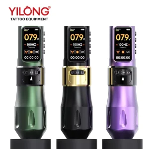 Yilong Wireless Tattoo Pen 1700mAh Battery Stroke Adjustable Rotary Tattoo Gun Low Noise Permanent Feature Disposable Coreless