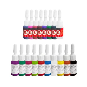 and Easy to Use 5ml Practice Tattoo Pigment Ink Set Color Tattoo Ink Kit for Practice Only