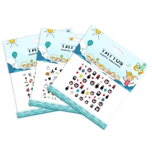 or Custom Nail Art Tattoo Stickers for Girls Water Transfer Nail Temporary Tattoos for Kids