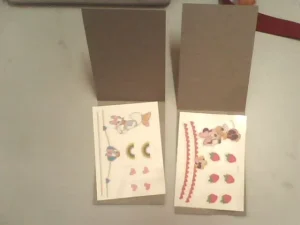 white cardboard for packing tattoo sticker